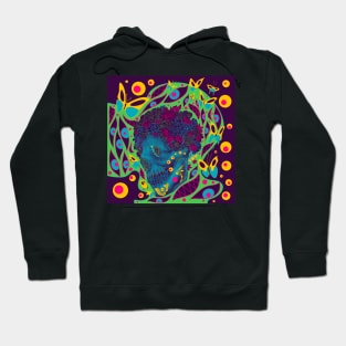 the monster of the death in butterfly bed of roses ecopop Hoodie